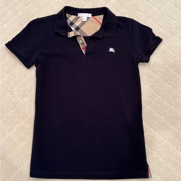 Burberry Black and Cream Polo 12Y